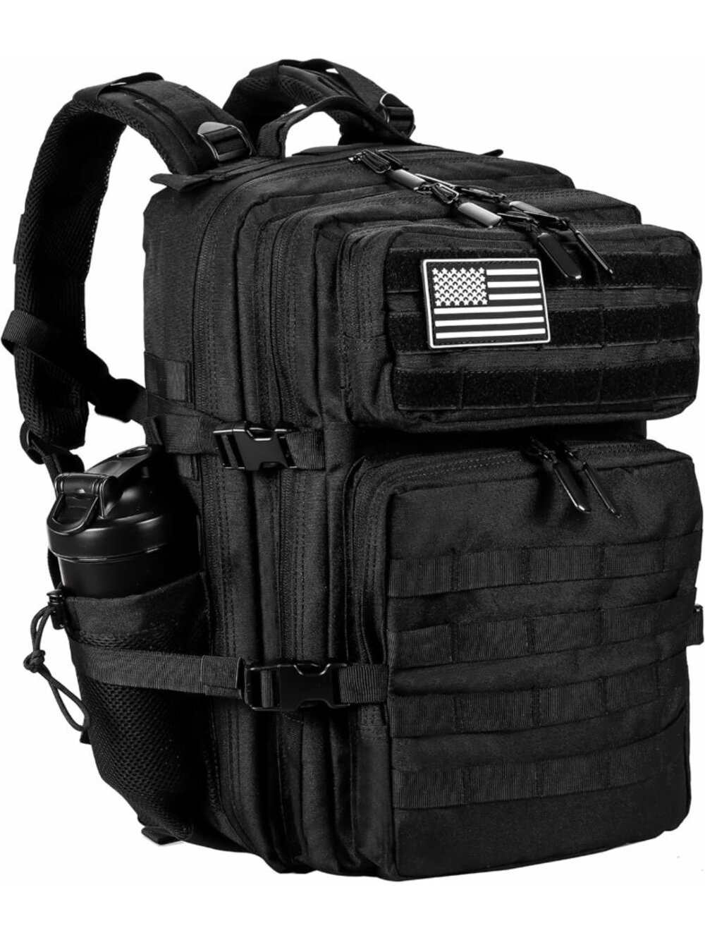 Large 45L Tactical Backpack for Men & Women - 3-Day Assault Rucksack with Molle